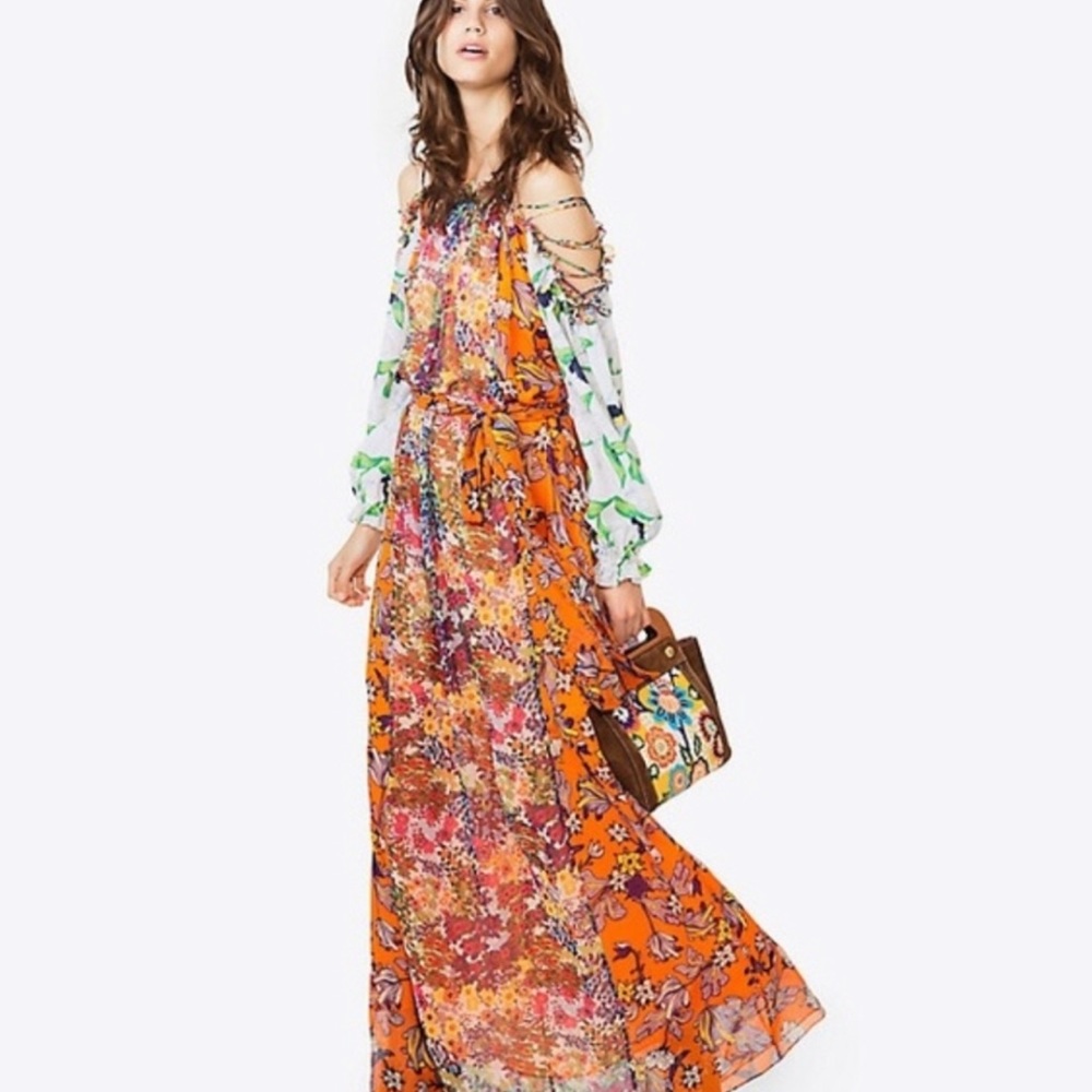 Tory Burch printed floral maxi dress